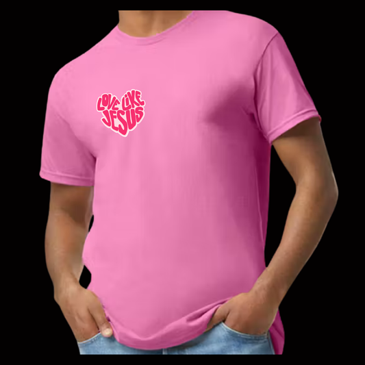 Pink Love Like Jesus Tee