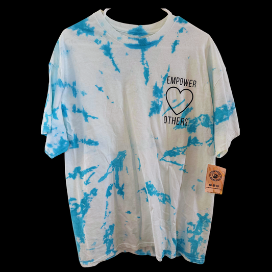 Empower Others Tie Dye Tee - Blue/Extra Large
