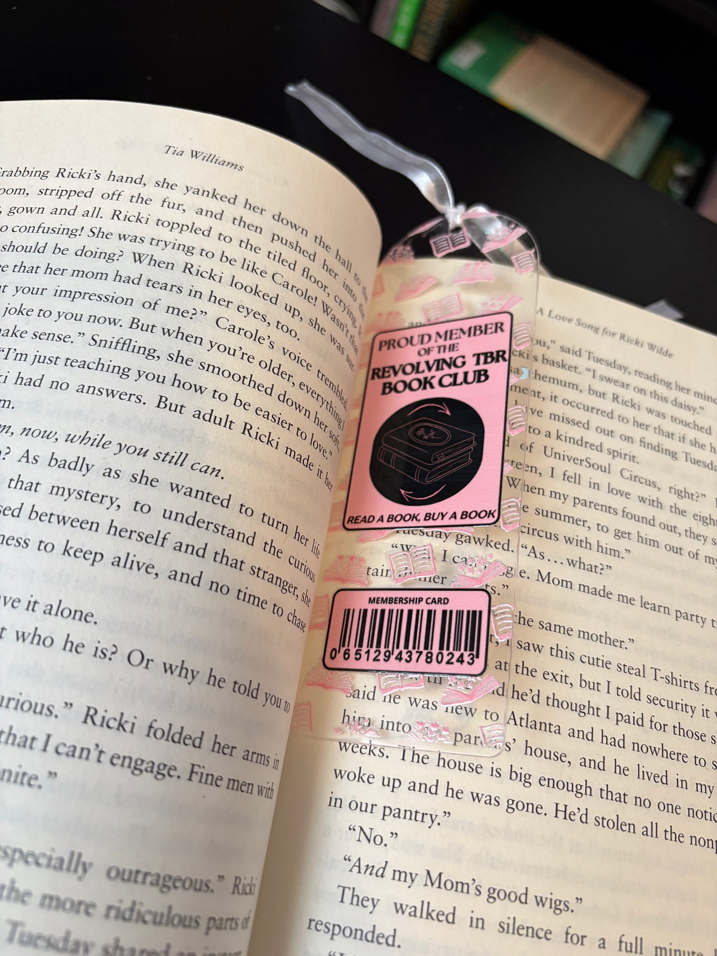 Revolving TBR Club Bookmark