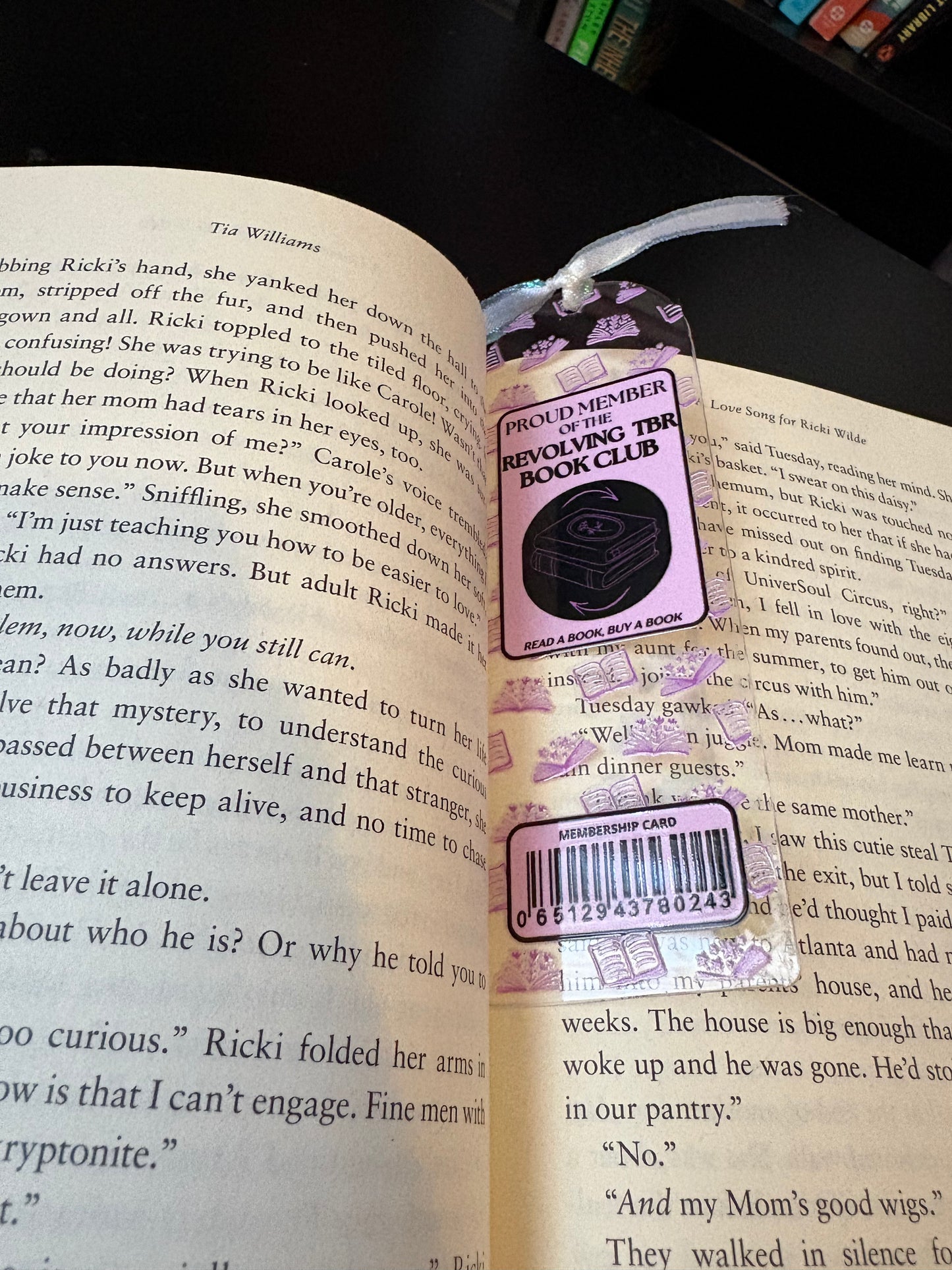 Revolving TBR Club Bookmark